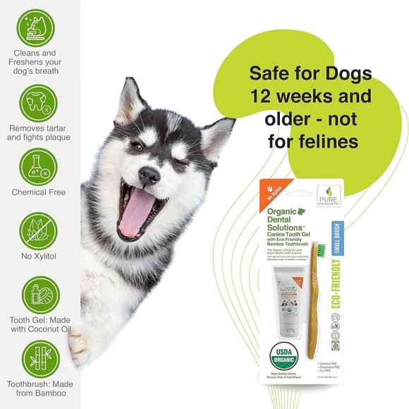 Pure and Natural Pet Organic Dental Solutions USDA Certified Organic Small Kit - Picture 5 of 7